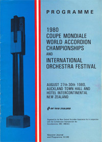 1980 Coupe Mondiale Program cover